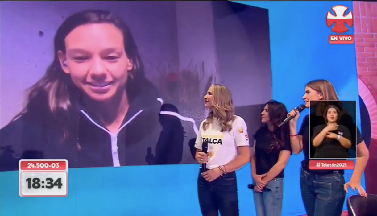 Christiane Endler en la Teletón 2021