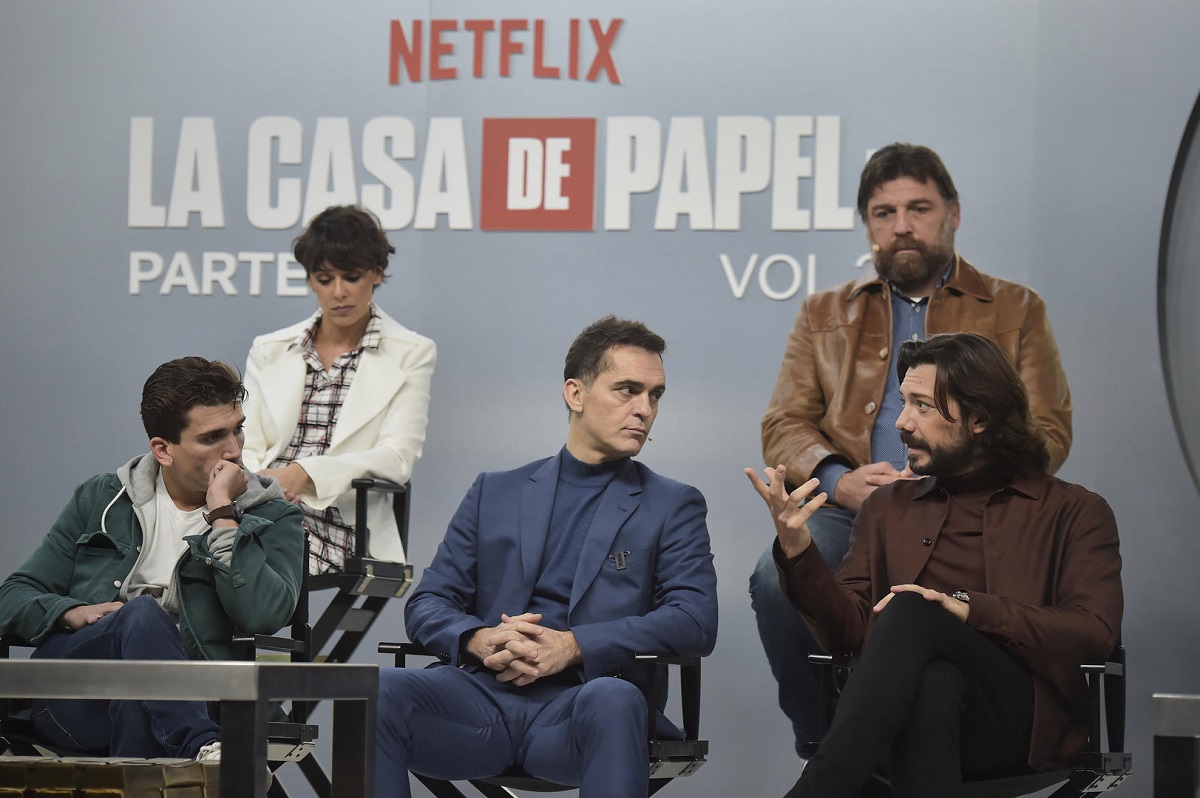 Rueda de prensa La Casa de Papel