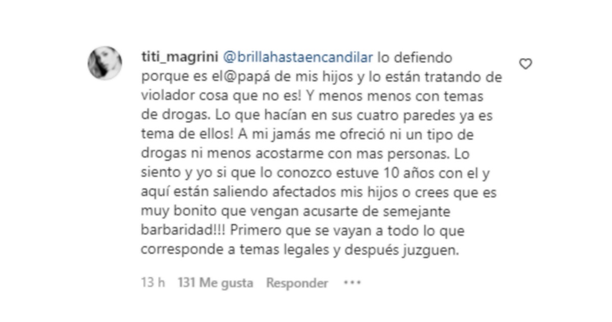 expareja ivan cabrera defensa