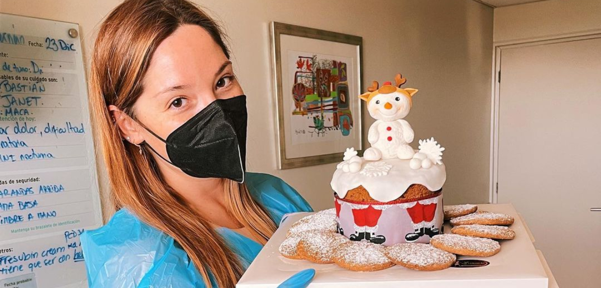 La Navidad diferente de Kel Calderón: compartió fotos de Nochebuena con su padre en la clínica