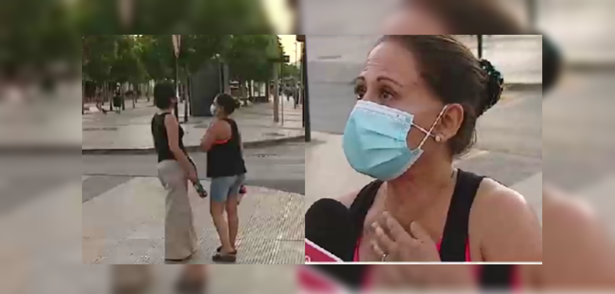 La particular celebración de dos mujeres en Las Condes tras victoria de Boric: 