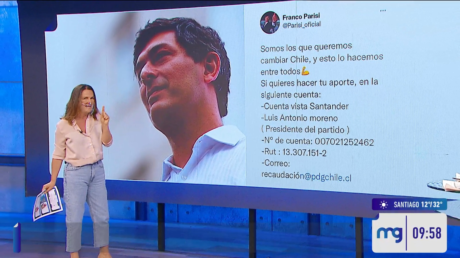 Mucho Gusto denuncia Franco Parisi