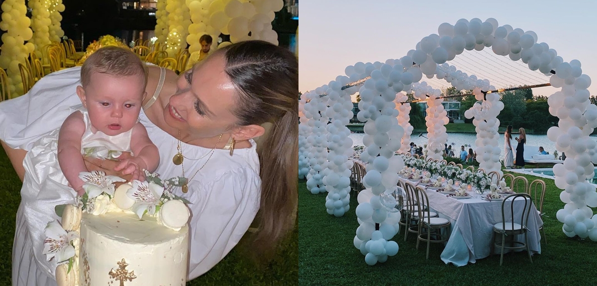 Pampita Ardohain compartió fotos de bautizo de su hija Ana: destacó por gran producción y regalos