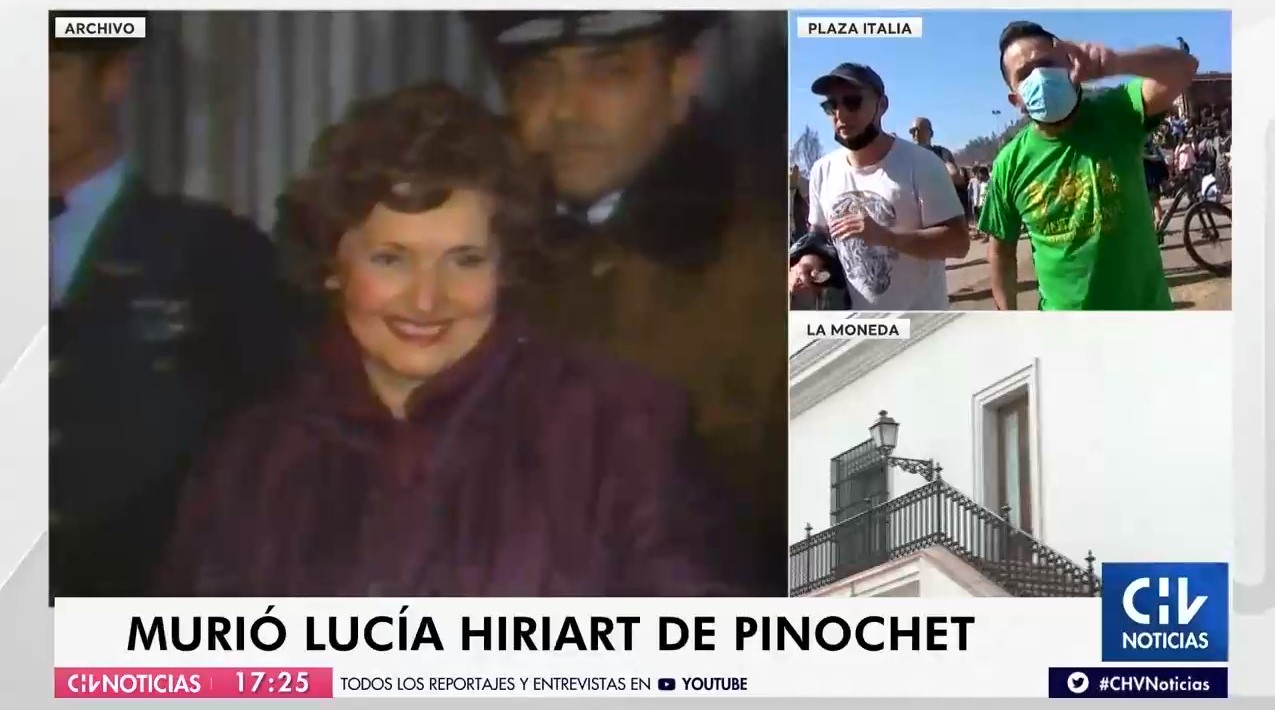 Equipo de Chilevisión es expulsado de Plaza Baquedano