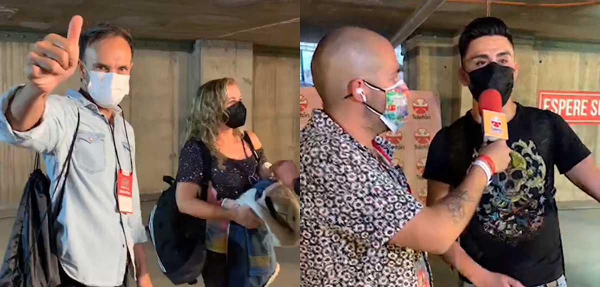 Rostros se sometieron a protocolo sanitario para ingresar a Teatro Teletón: compartieron registros