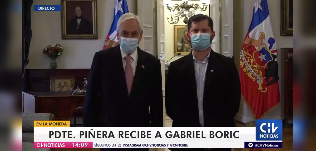 Piñera recibió a Gabriel Boric en La Moneda: 