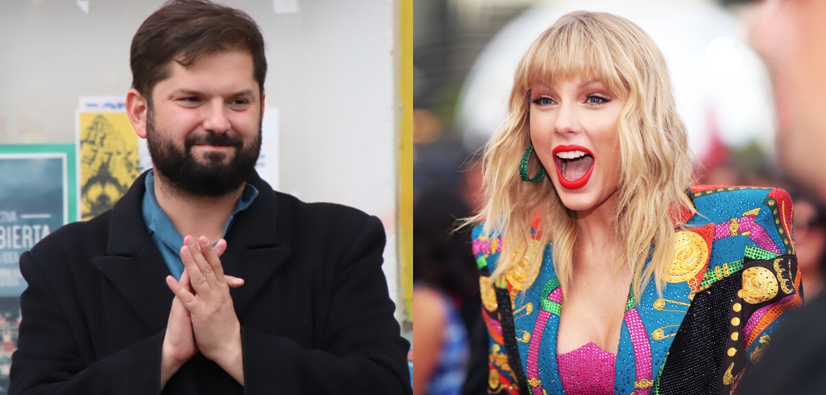 El tuit con el que Gabriel Boric apoyó a Taylor Swift tras polémico cruce con Damon Albarn