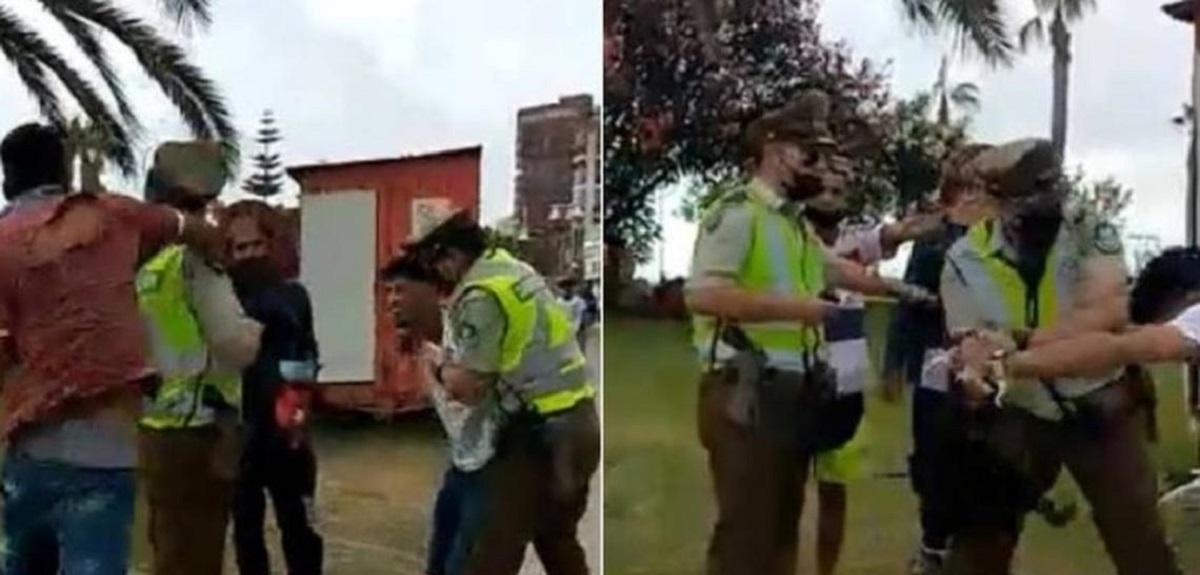 Carabinero dio su versión tras golpiza recibida en Iquique: 