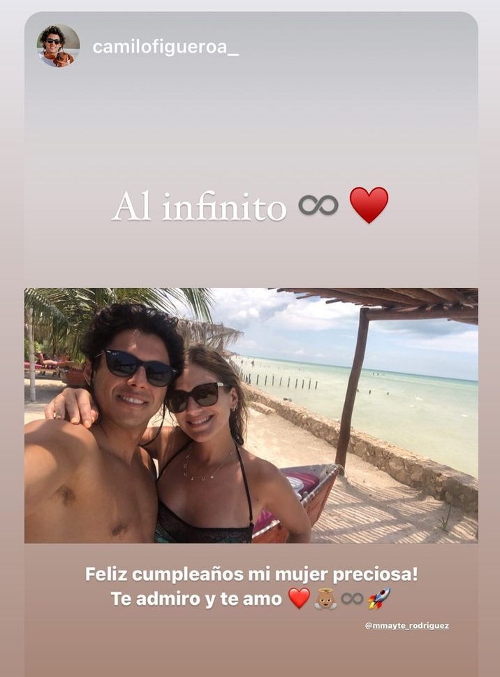 Camilo Figueroa sorprendió a Mayte Rodríguez con romántico saludo de cumpleaños
