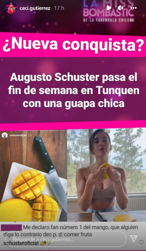 Aseguran que Augusto Schuster estaría en una relación con ex 'MasterChef'