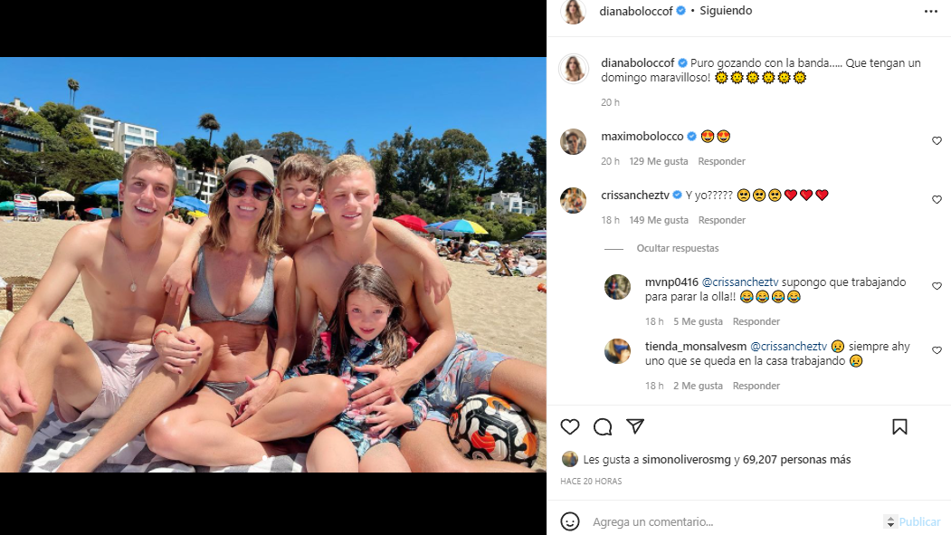 Cristián Sánchez lanzó divertido 'reclamo' tras veraniega postal de Diana Bolocco y sus hijos
