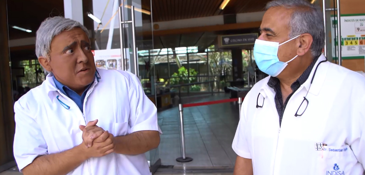 Felipe Parra se reunió con el Dr. Ugarte y lo sorprendió con su imitación: 