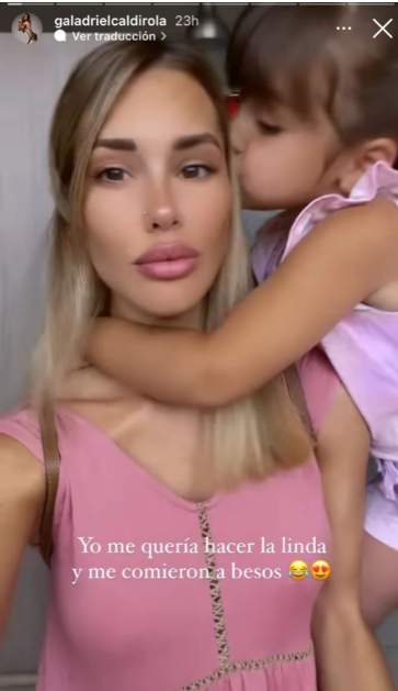 Gala se reencontró con su hija Luz tras vacaciones junto a Mauricio Isla: "Me comieron a besos"