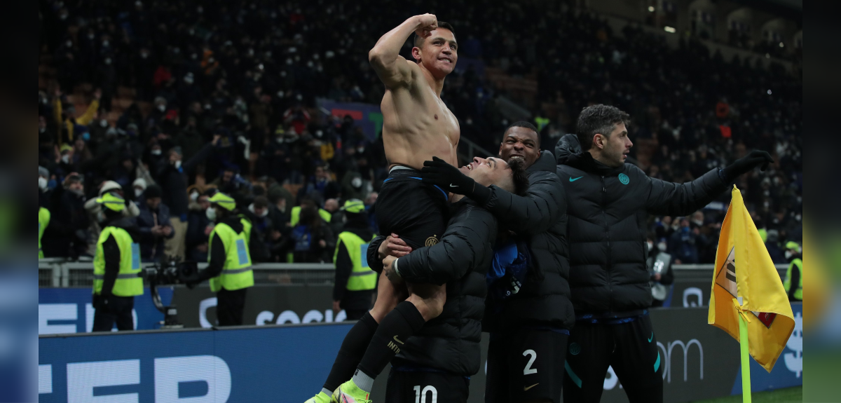 Así fue el agónico gol de Alexis Sánchez que le dio el título de la Supercopa de Italia al Inter