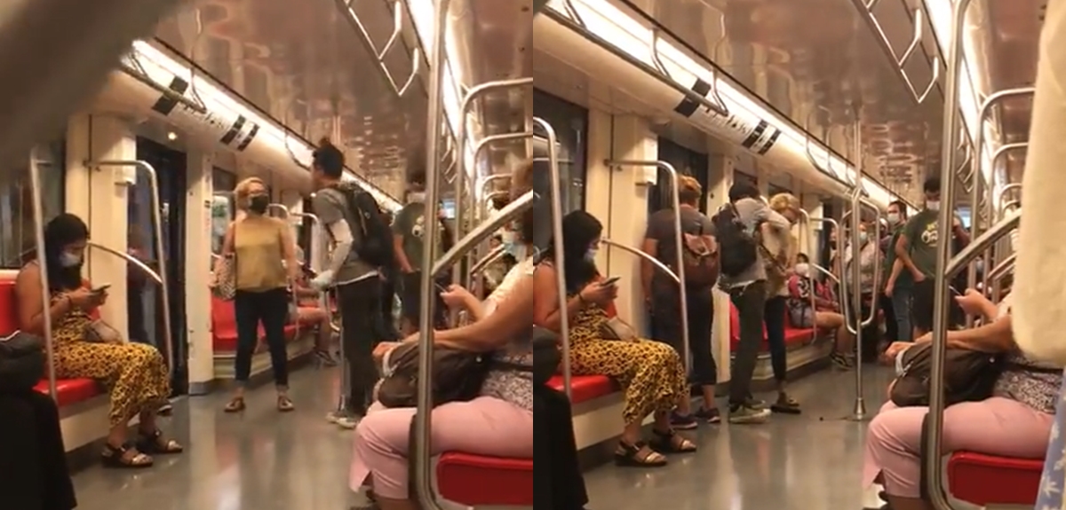 Mujer que fue agredida por artista callejero en Metro al pedirle usar mascarilla: 