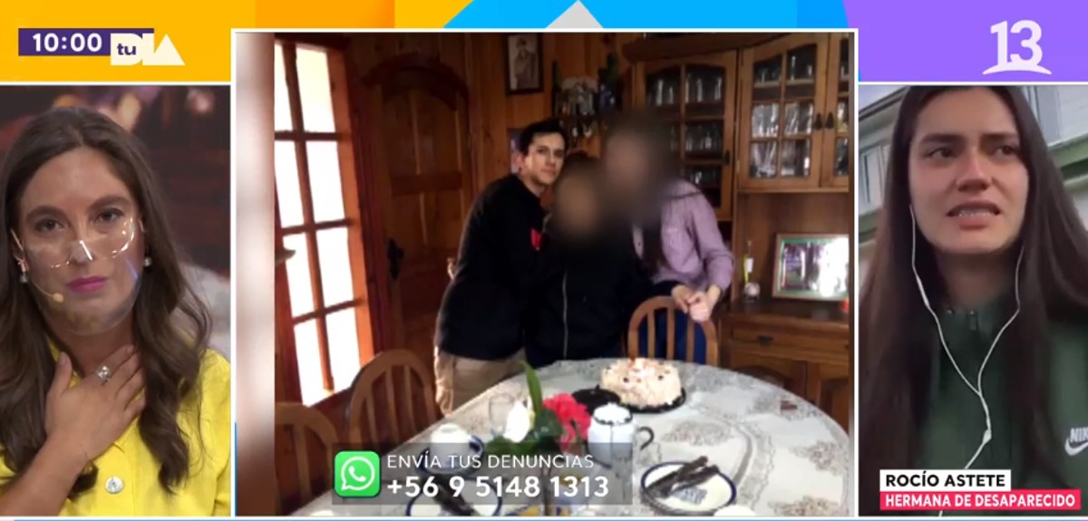 “Estamos contra el tiempo”: el desesperado llamado de hermana de joven desaparecido en Cochamó