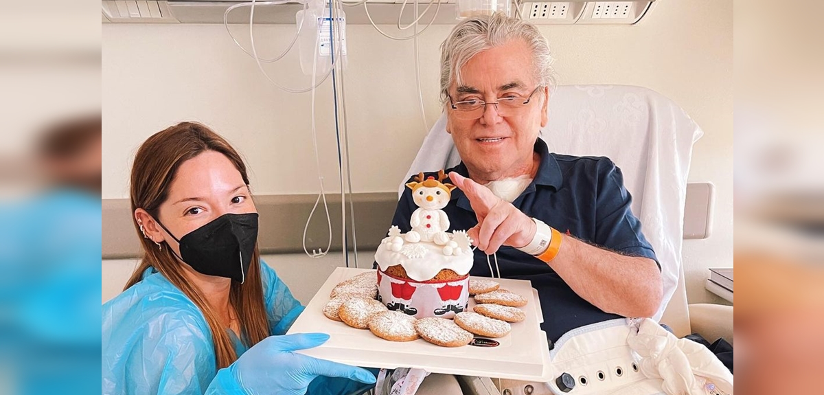 Kel Calderón publicó significativa postal de su padre: fue dado de alta después de meses internado