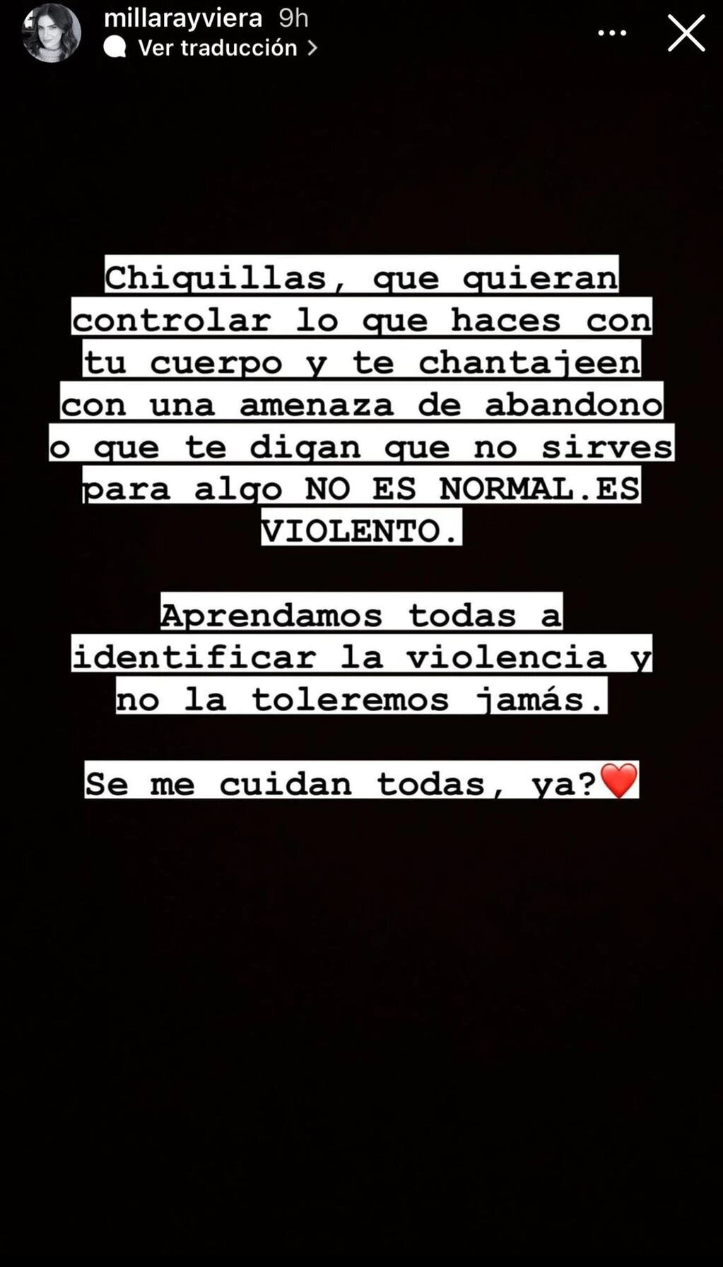 Millaray Viera respondió mensajes de sus seguidoras