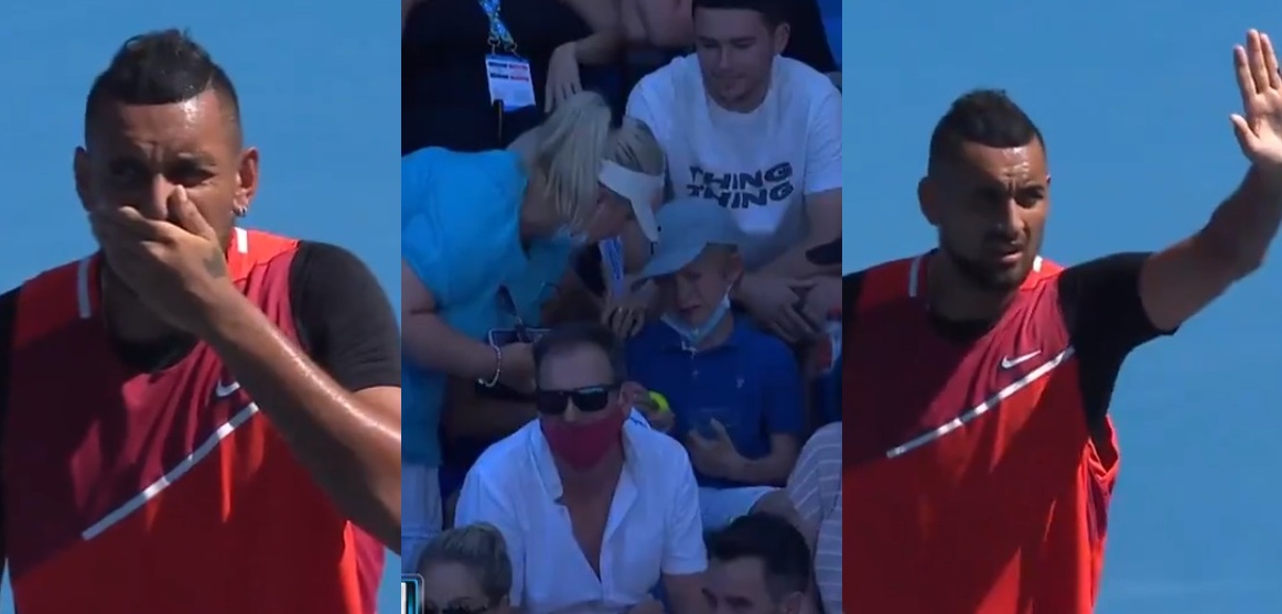 Abierto de Australia: Nick Kyrgios golpeó a niño por error y se resarció con ovacionado gesto