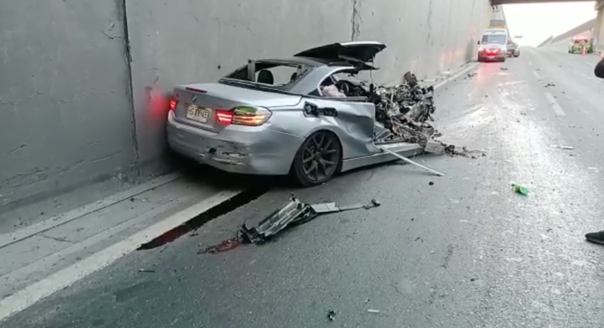 Mujer falleció en brutal choque de tránsito en Vespucio Sur