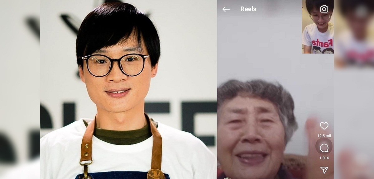 Abuelita de Yuhui Lee lo sorprendió en su cumpleaños: le cantó a través de videollamada