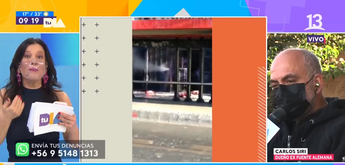 El tenso diálogo entre Mirna Schindler y dueño de exFuente Alemana en Tu Día: “¿Se te pasó la mano?”