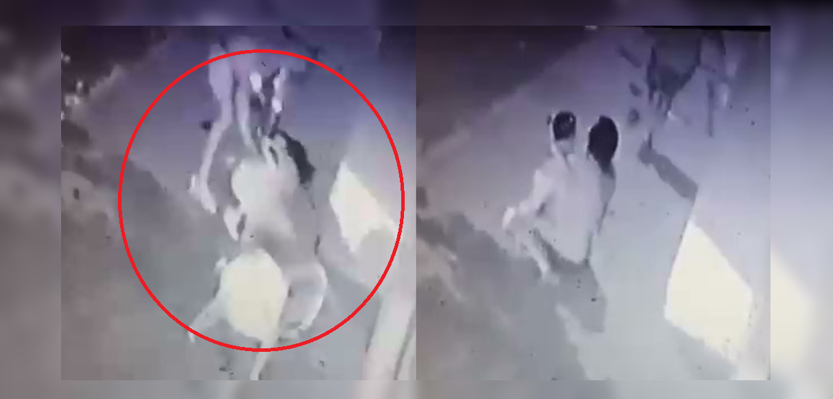 Cámara registra el momento exacto en que abuela evitó el secuestro de su nieta de un año y medio