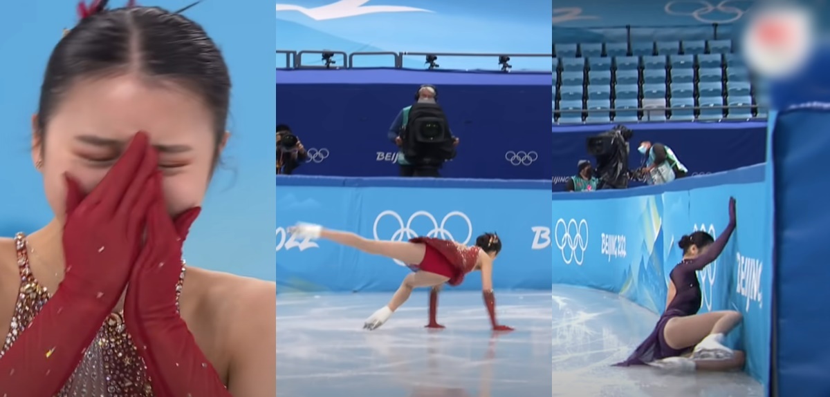 Joven patinadora olímpica Zhu Yi recibió ola de críticas tras sufrir varias caídas en Beijing 2022