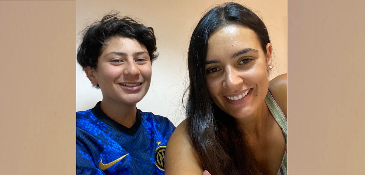 Dominique Gallego se reencontró con su hijo mayor: Martín estuvo dos meses en el extranjero