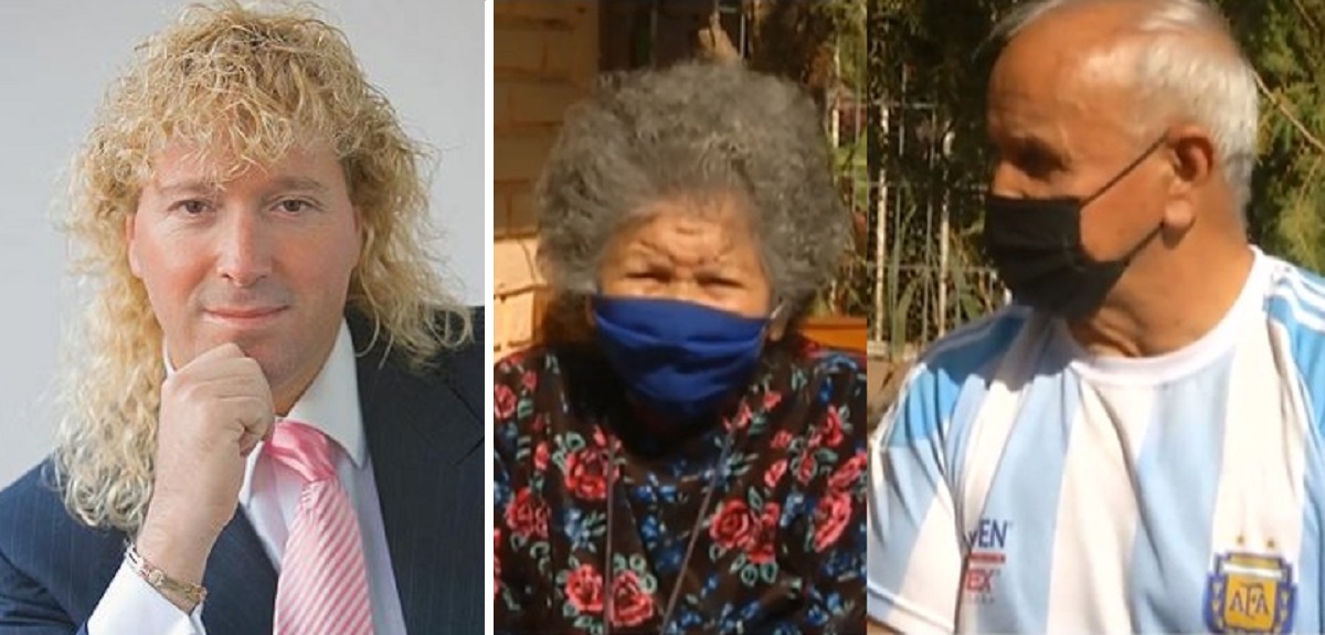 Leonardo Farkas anunció millonaria donación a conserje de 81 años que cuida a su esposa