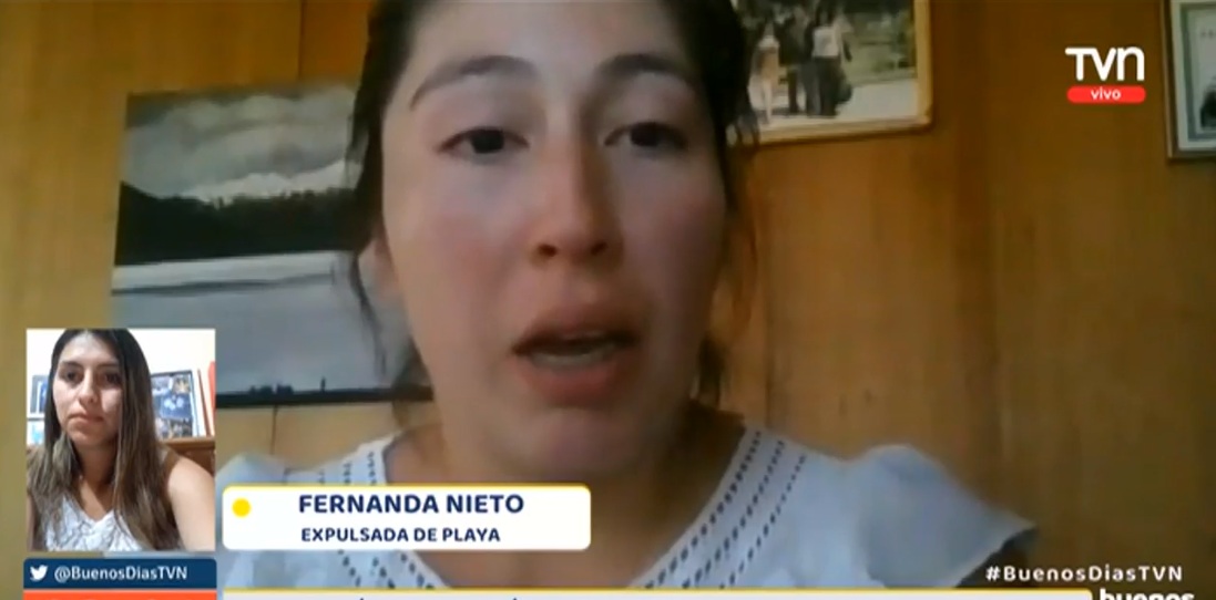 fernanda nieto amenazada playa puerto montt