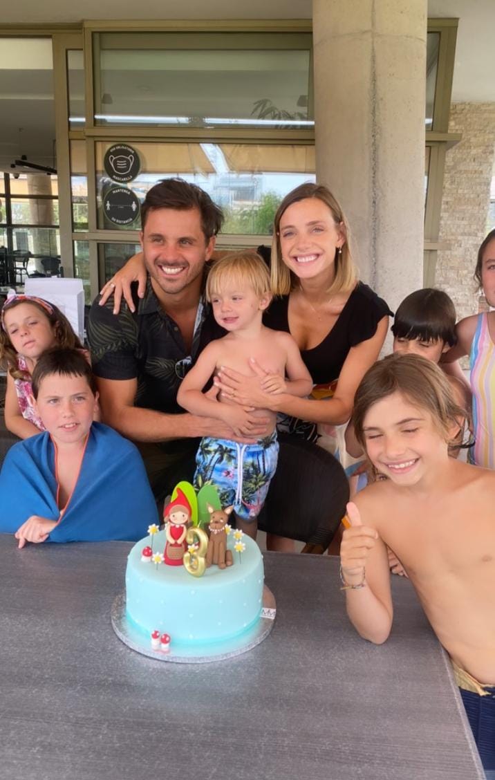 Emilia Daiber celebró el tercer cumpleaños de su hijo Baltazar