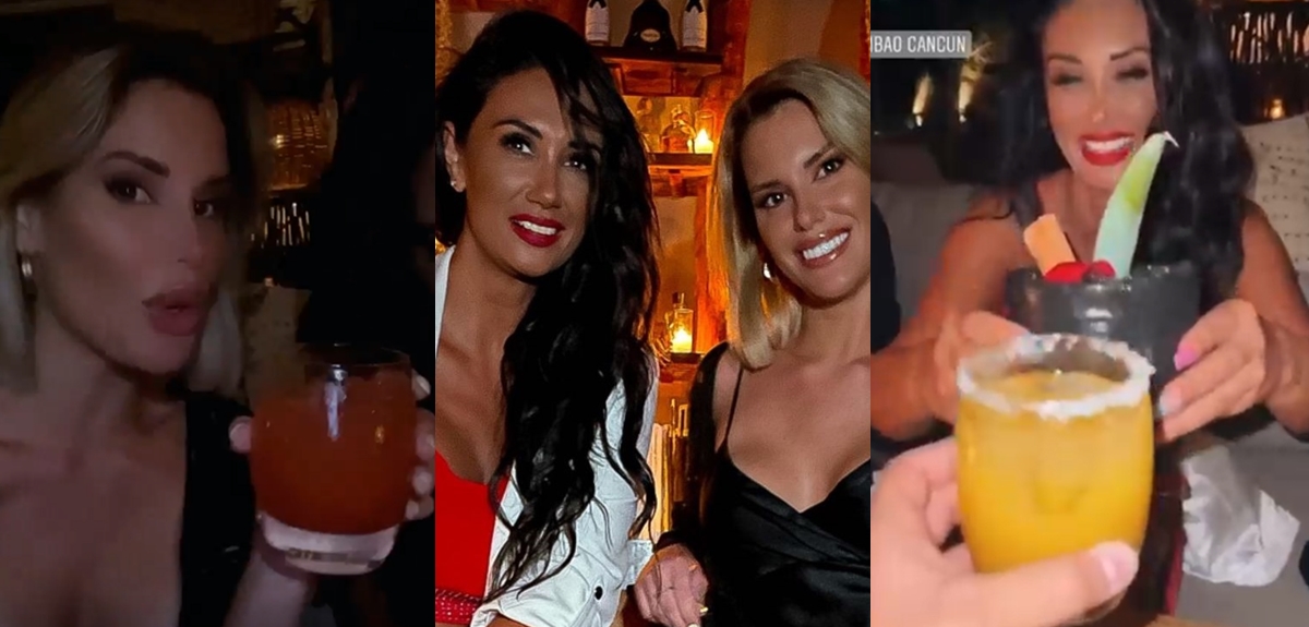 Pamela Díaz y Gala Caldirola disfrutaron de divertida fiesta tras sorpresivo encuentro en Cancún