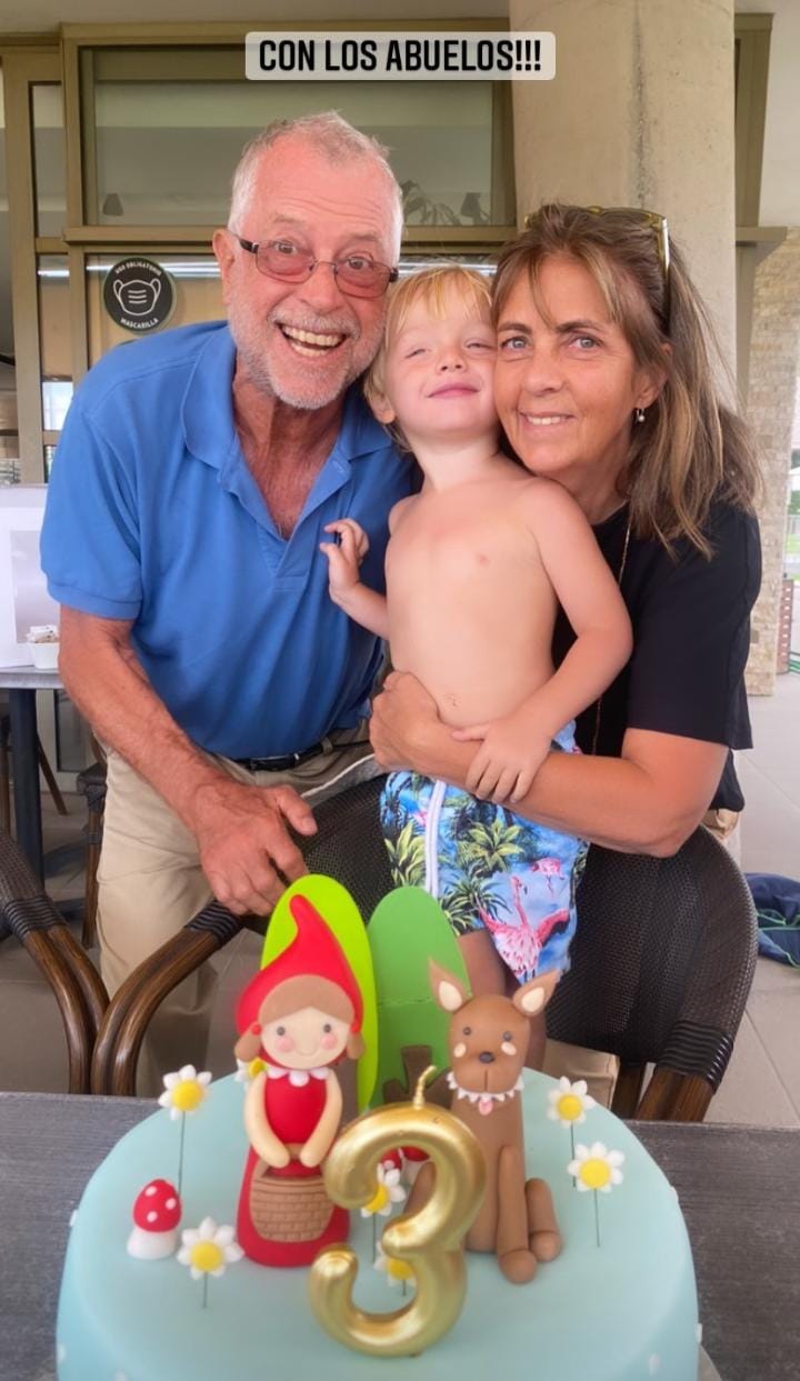 Emilia Daiber celebró el tercer cumpleaños de su hijo Baltazar