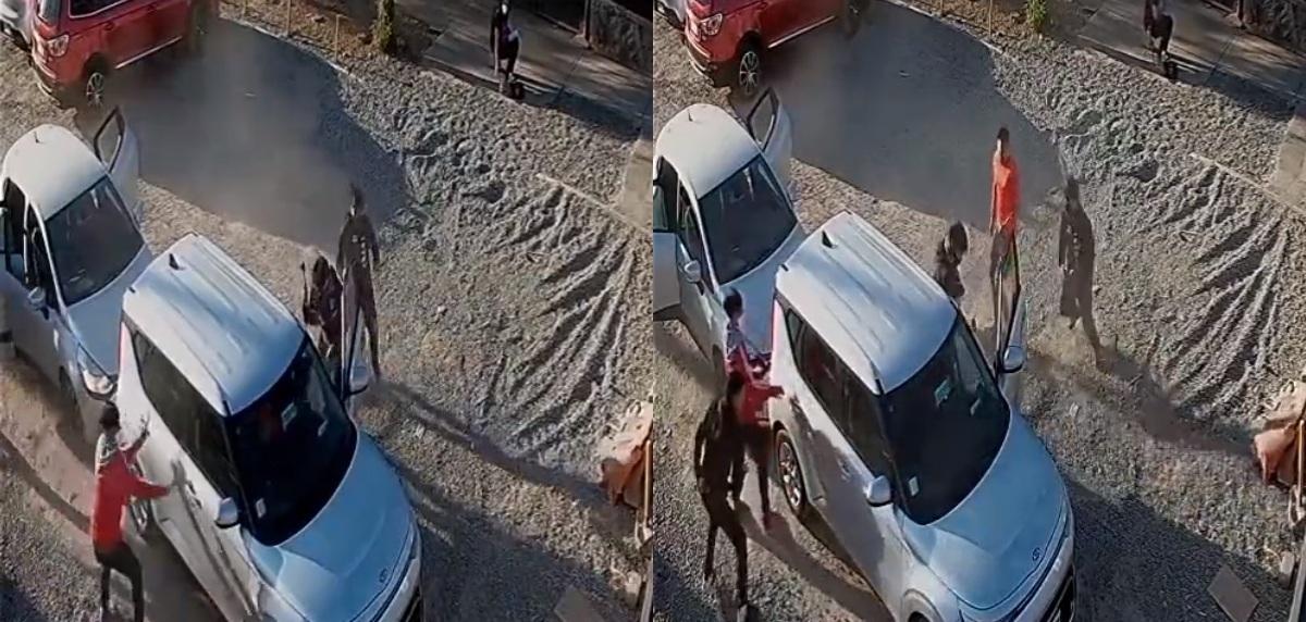 Captan momento en que juvenil de la 'U' fue asaltado afuera del CDA: le robaron su auto