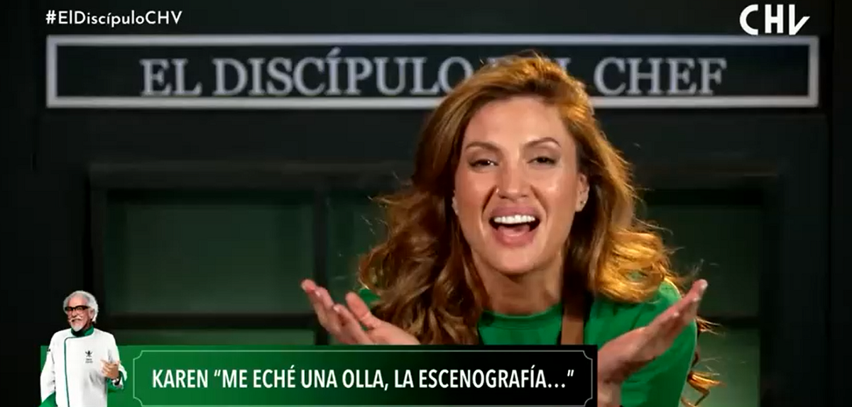 Karen Bejarano arruinó escenografía de El Discípulo del Chef e intentó 'tapar' error: "Dejé la cagá"