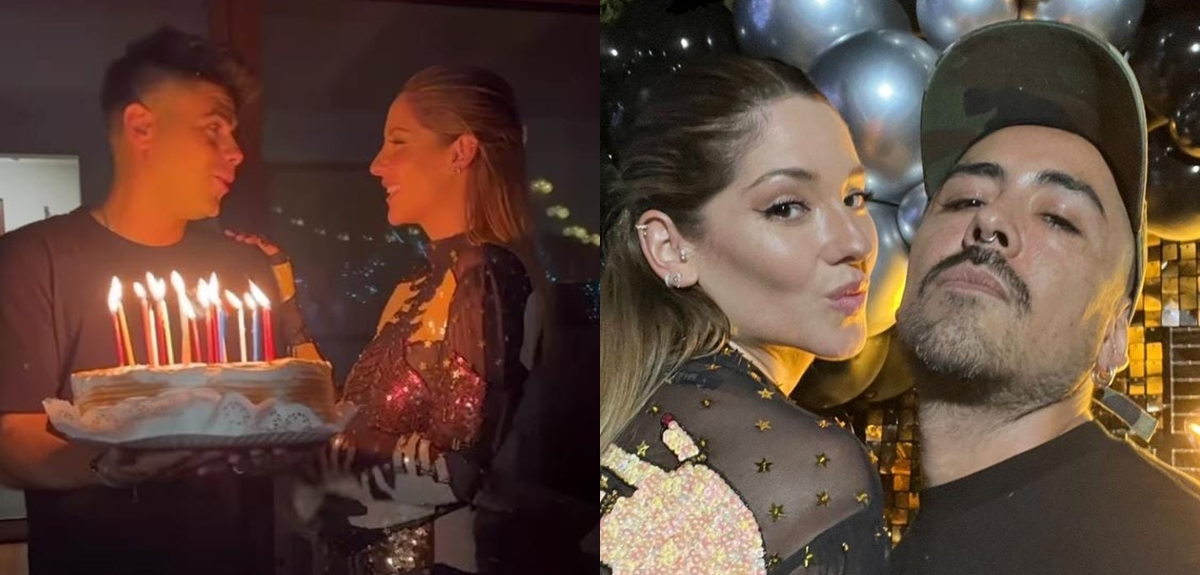 Kel Calderón celebró por adelantado su cumpleaños con su pareja y amigos: destacó decoración dorada