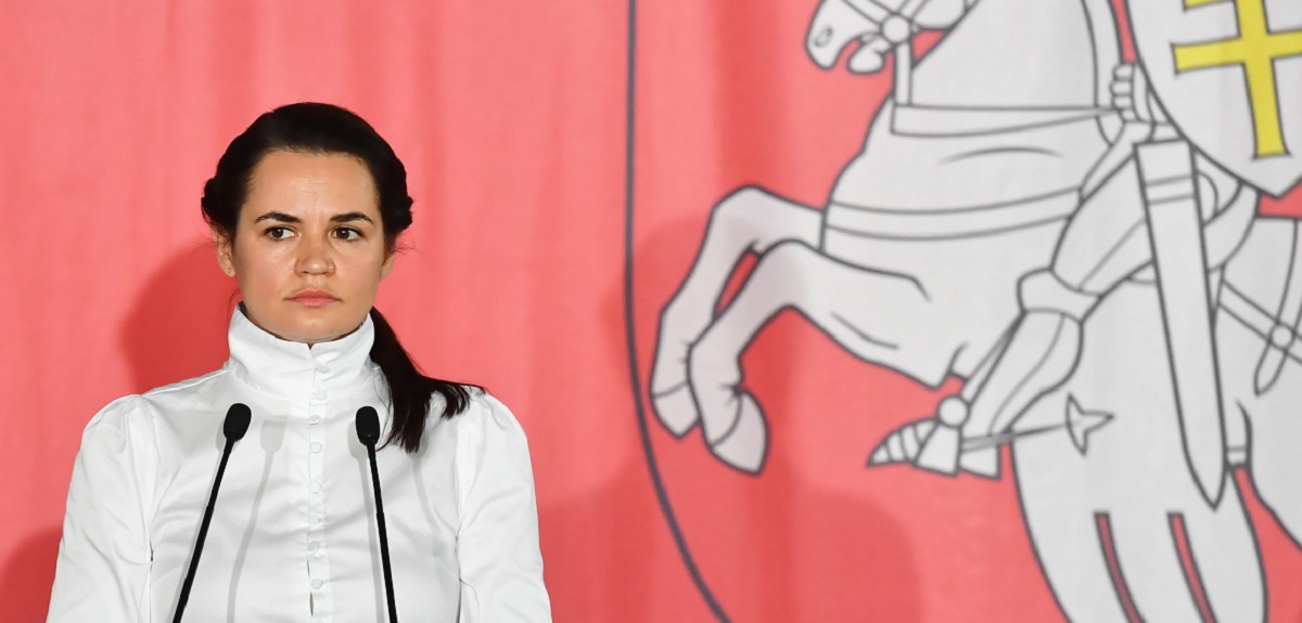 Opositora bielorrusa se autoproclamó como 