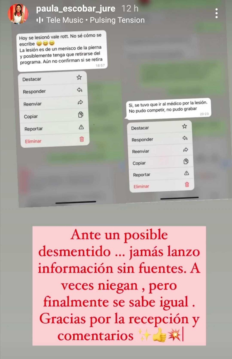 Paula Escobar Valentina Roth