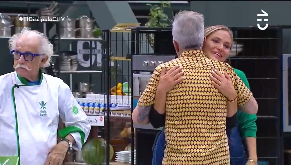 Sergi Arola abrazo Kenita Larrain