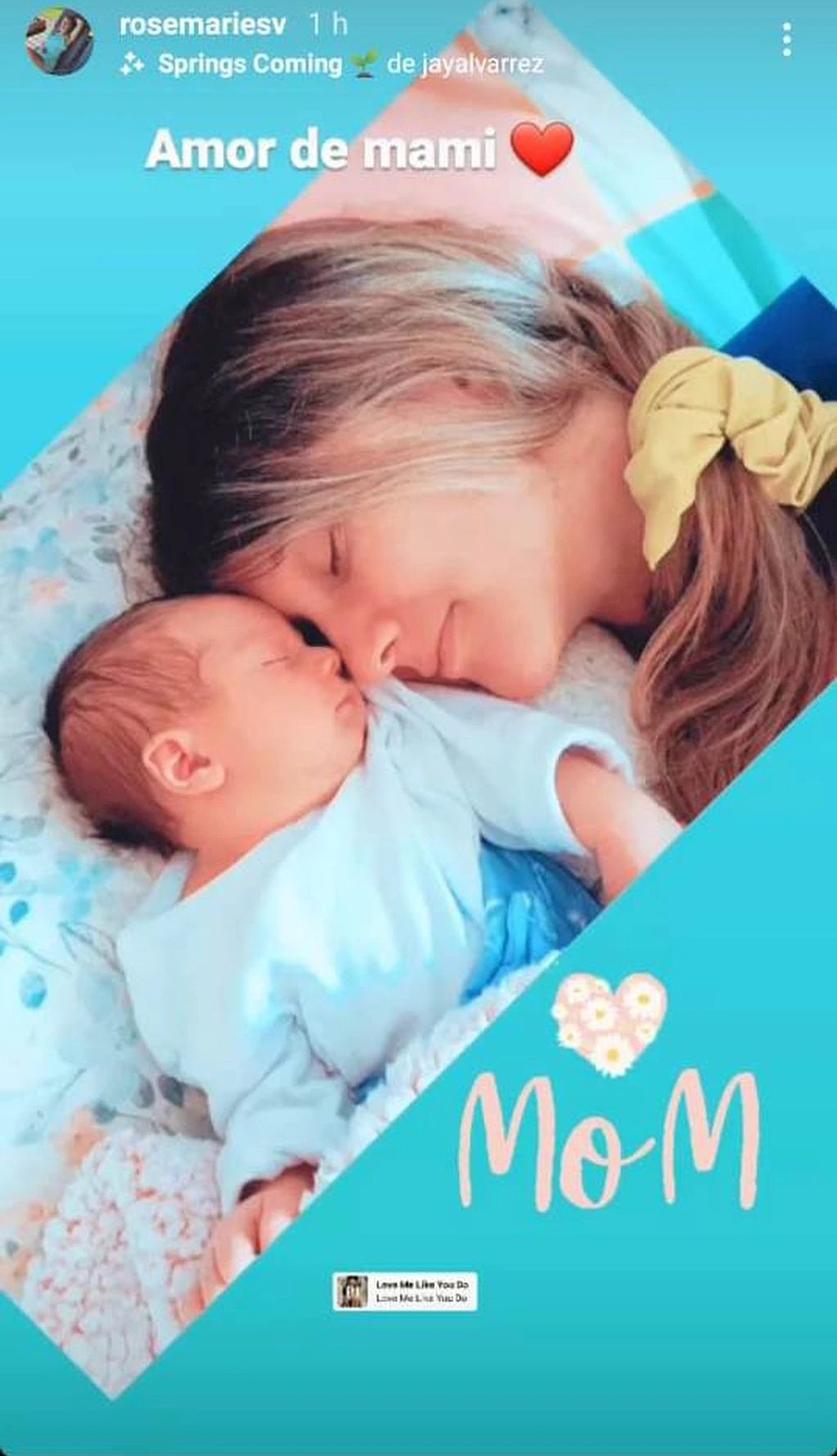 Rosemarie Dietz celebró una semana de vida de su hija con tierna postal: “Eres lejos el mejor regalo de mi vida”