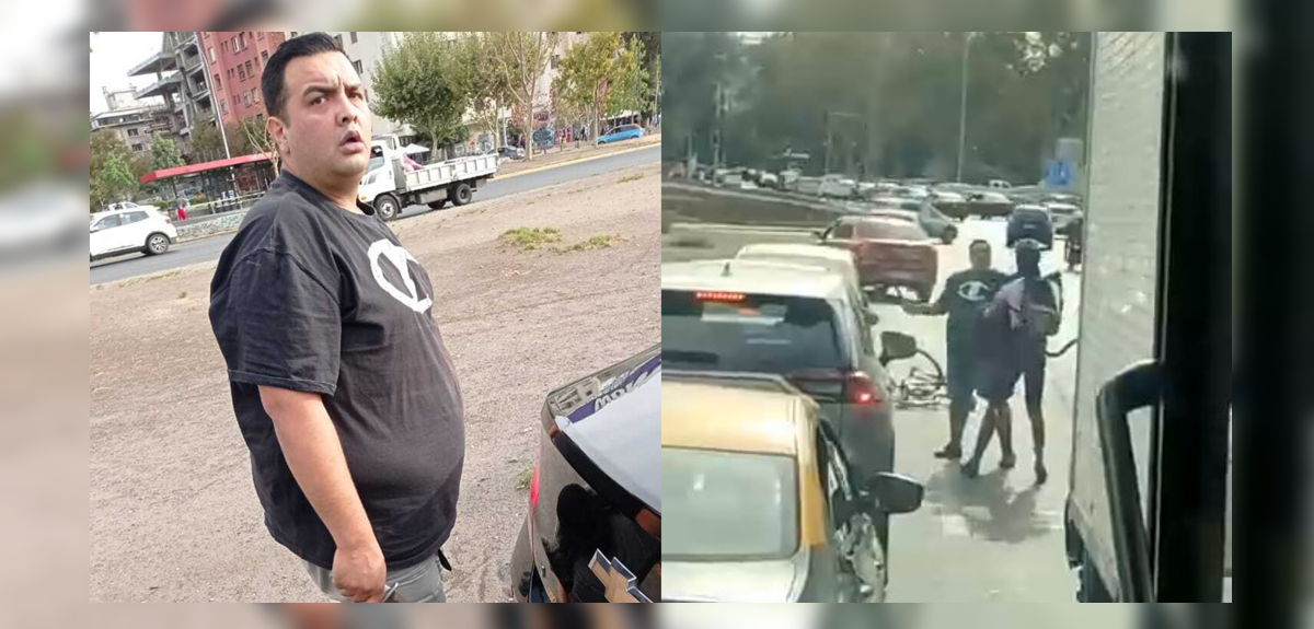 Taxista que agredió con un cuchillo a ciclista acudió a Carabineros para prestar declaración
