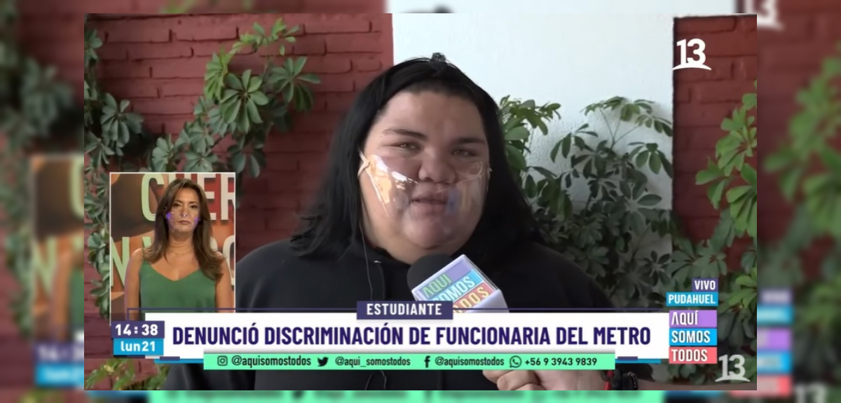 Estudiante discriminada en Metro habló de mensajes que recibió tras denuncia: 