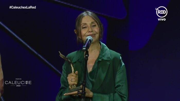 Roxana Campos en Premios Calueche