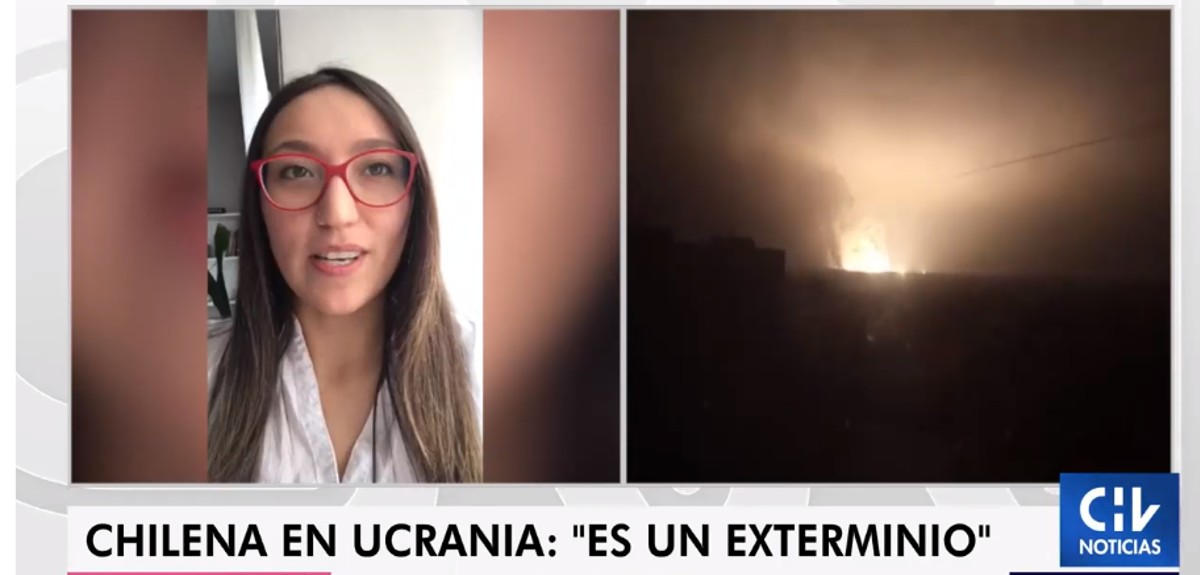 Chilena atrapada en Ucrania