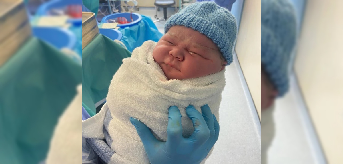 Bebé en Inglaterra pesó 5,2 kilos al nacer: 