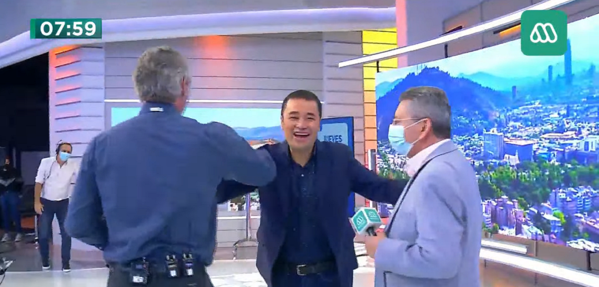 Repenning irrumpió en estudio de Mucho Gusto y recibió inesperada pregunta de Diana: "Me encantaría"