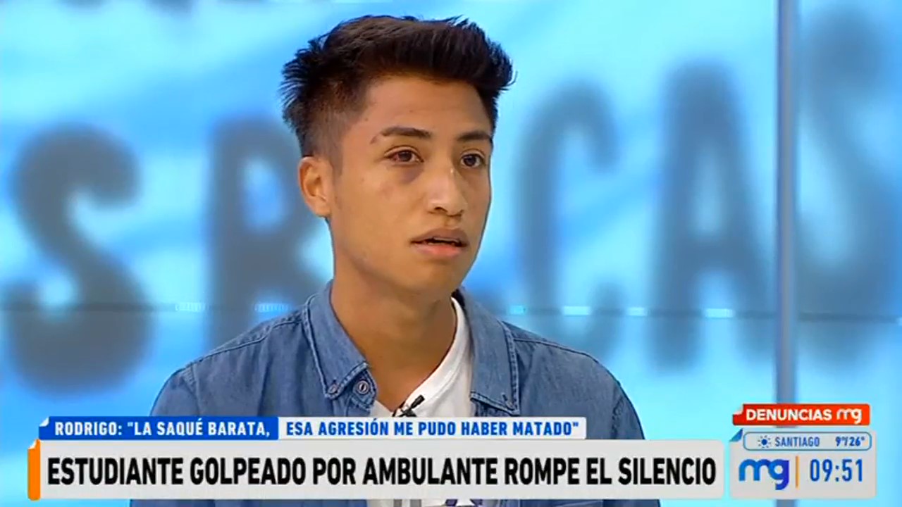 Estudiante agredido por comerciantes en Estación Central dio su versión