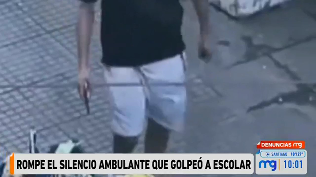 Vendedor ambulante que agredió a escolar durante manifestación acusó que lo “sacaron de contexto”