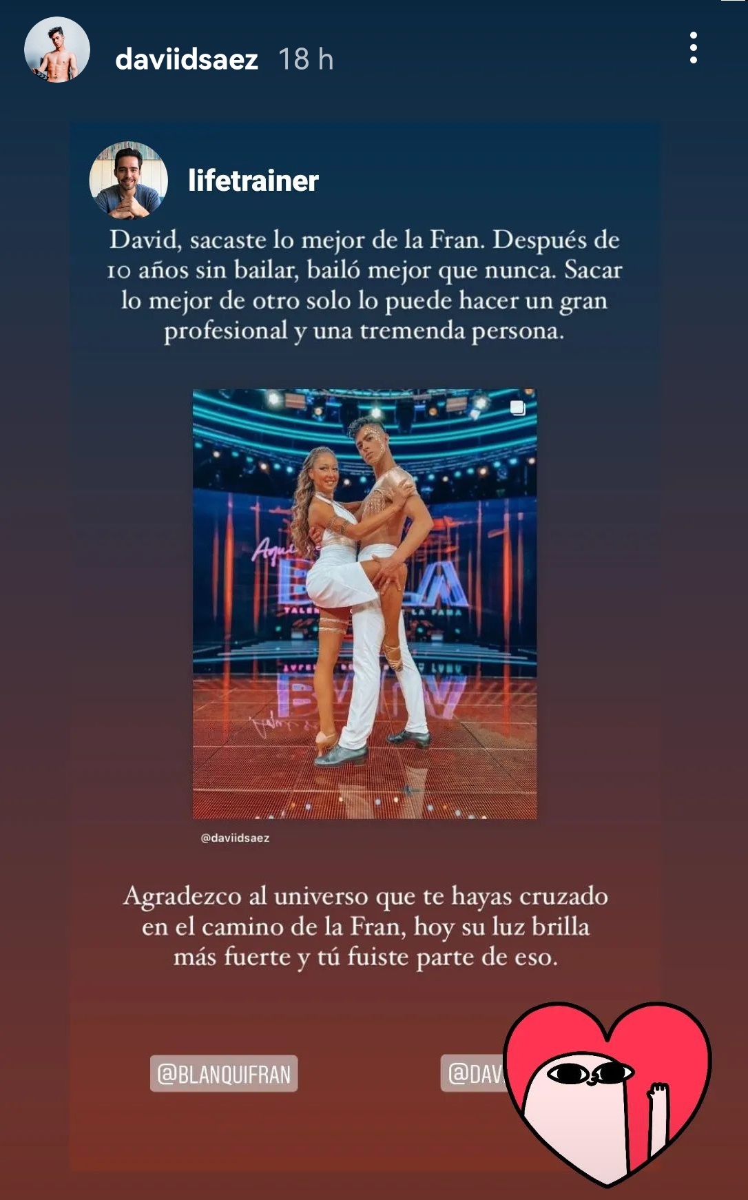 David Sáez bailarín Blanquita Nieves